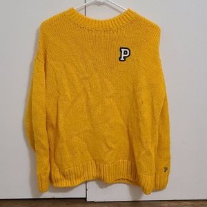 Yellow Victoria's Secret Pink Sweater